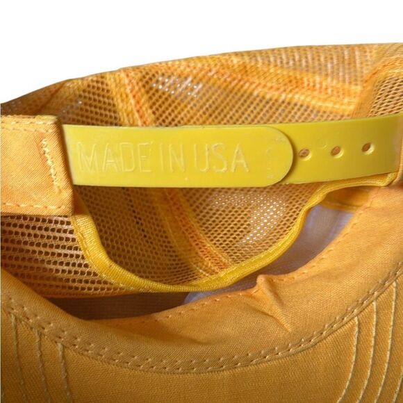 80s Vintage Yellow Home Club Snap Back Trucker Hat - Picture 4 of 4